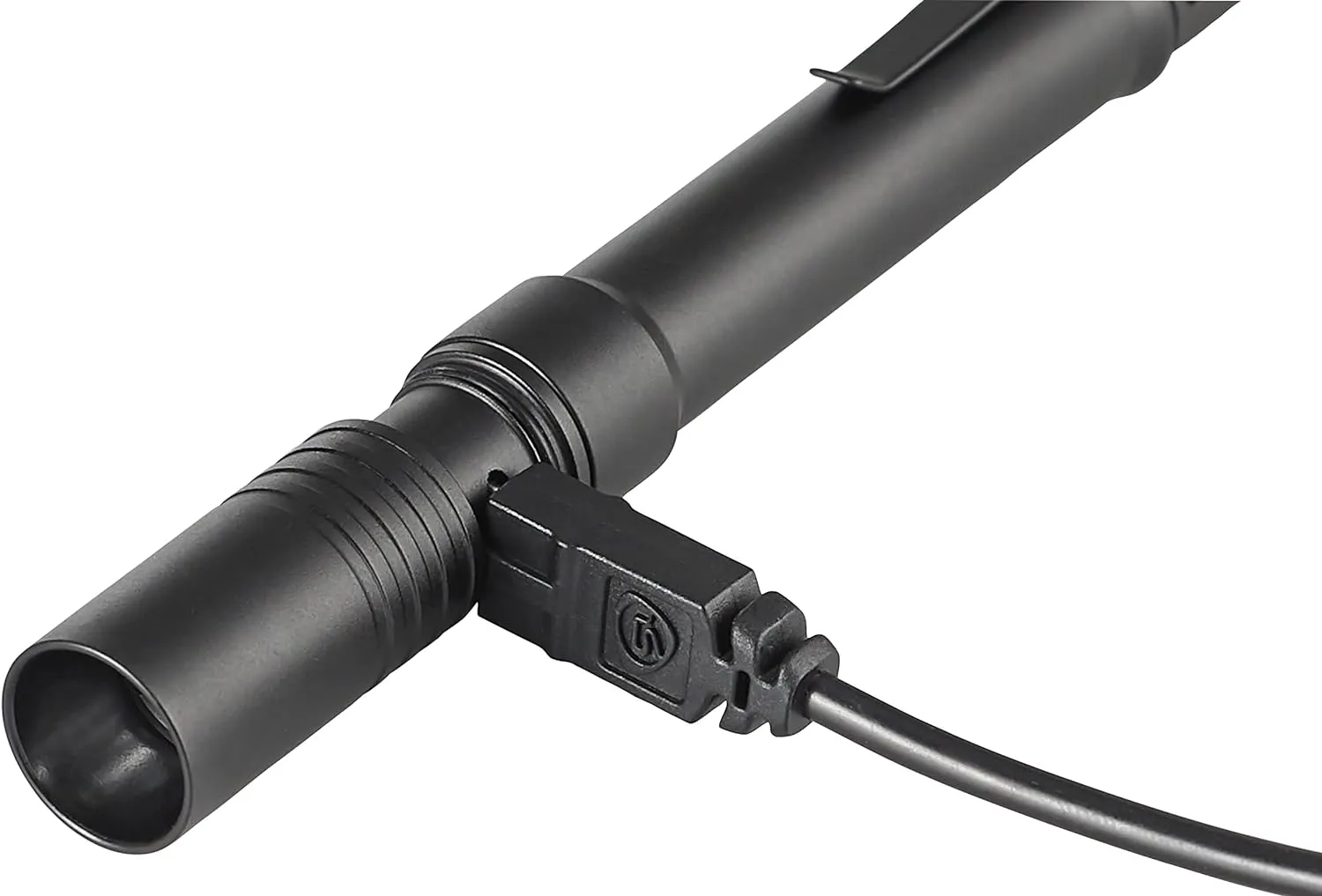 Streamlight 66133 Stylus Pro USB 350-Lumen Rechargeable Penlight with 120V AC Cord, Nylon Holster, Black