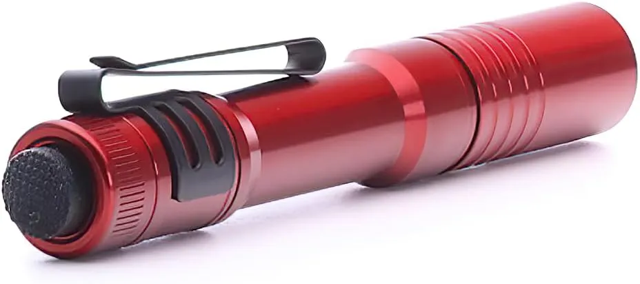 Streamlight 66602 MicroStream 250-Lumen EDC Ultra-Compact Flashlight with USB Rechargeable Battery, Clear Retail Packaging, Red