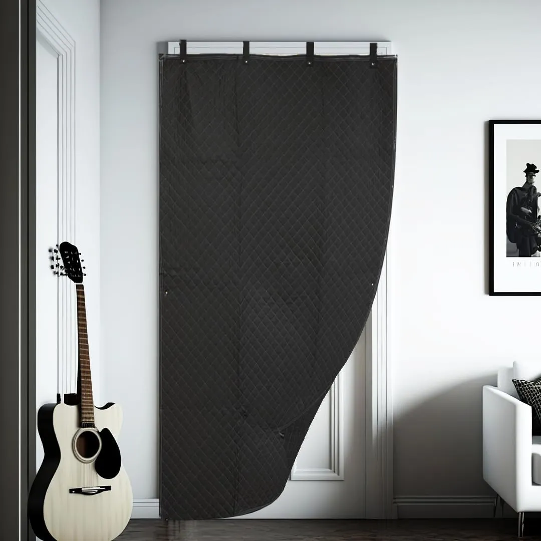 Studio Sound Dampening Blanket 48" x 78" - Door - Window - Diamond Pattern Insulated Blanket, Light Blocker, Sound Absorbing - Grommets and Loops