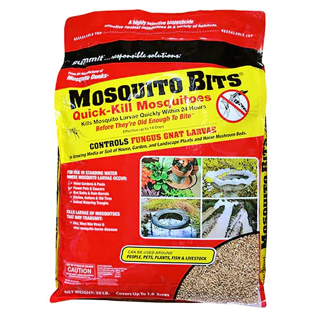 Summit Quick Kill Larvicide Mosquito Bits, 20 lbs. ea, 2 Pk