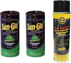 Sun-Glo 2 Cans #4 Yellow Bear Wax w/ 1 Can of Silicone Spray