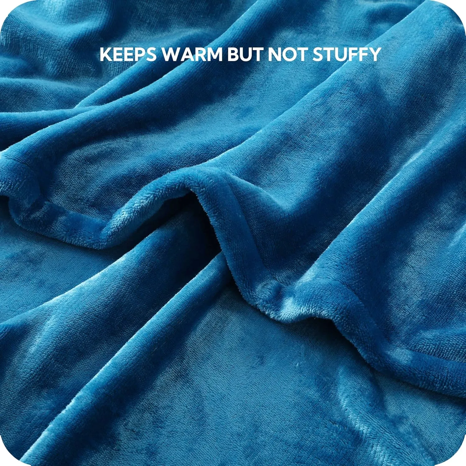 SUNNY HEAT Electric Blanket 72"x84" Full Size Cozy Warm Flannel with 4 Heating Levels & 10 Auto Off, Comfort Heating Blanket, for Bed & Office, Teal
