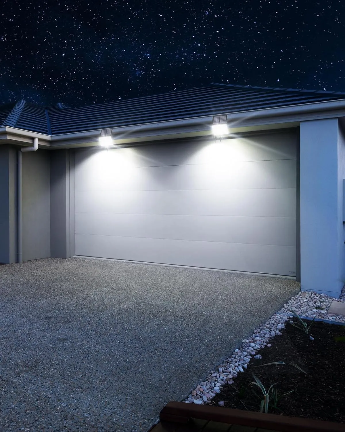 SUPERDANNY Solar Motion Sensor Outdoor Flood Lights with 113 Bright LEDs, Dusk to Dawn Outside Flood Lights with 16ft Cable IP65 Waterproof, Security Light for Garden Barn Porch 1 Pack