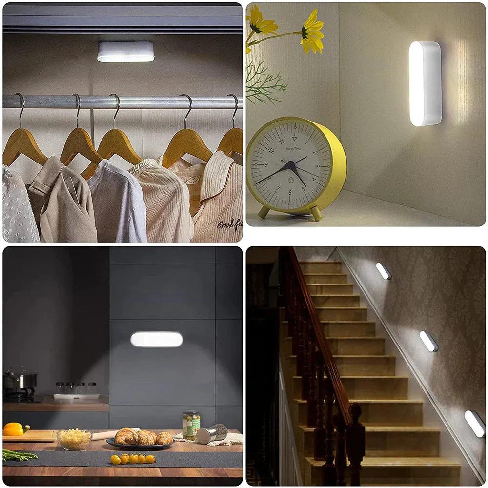 Taavita LED USB Rechargeable Wireless Motion Sensor Wall Lamp for Safe and Illuminated Home
