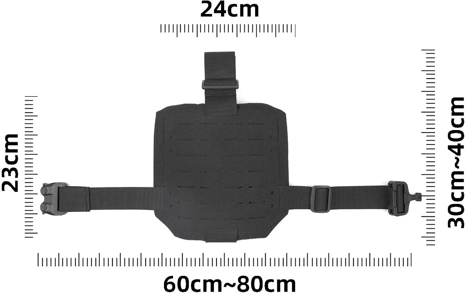 Tactical MOLLE Drop Leg Platform Universal Adjustable Holster Drop Leg Panel for Either Left/Right Leg