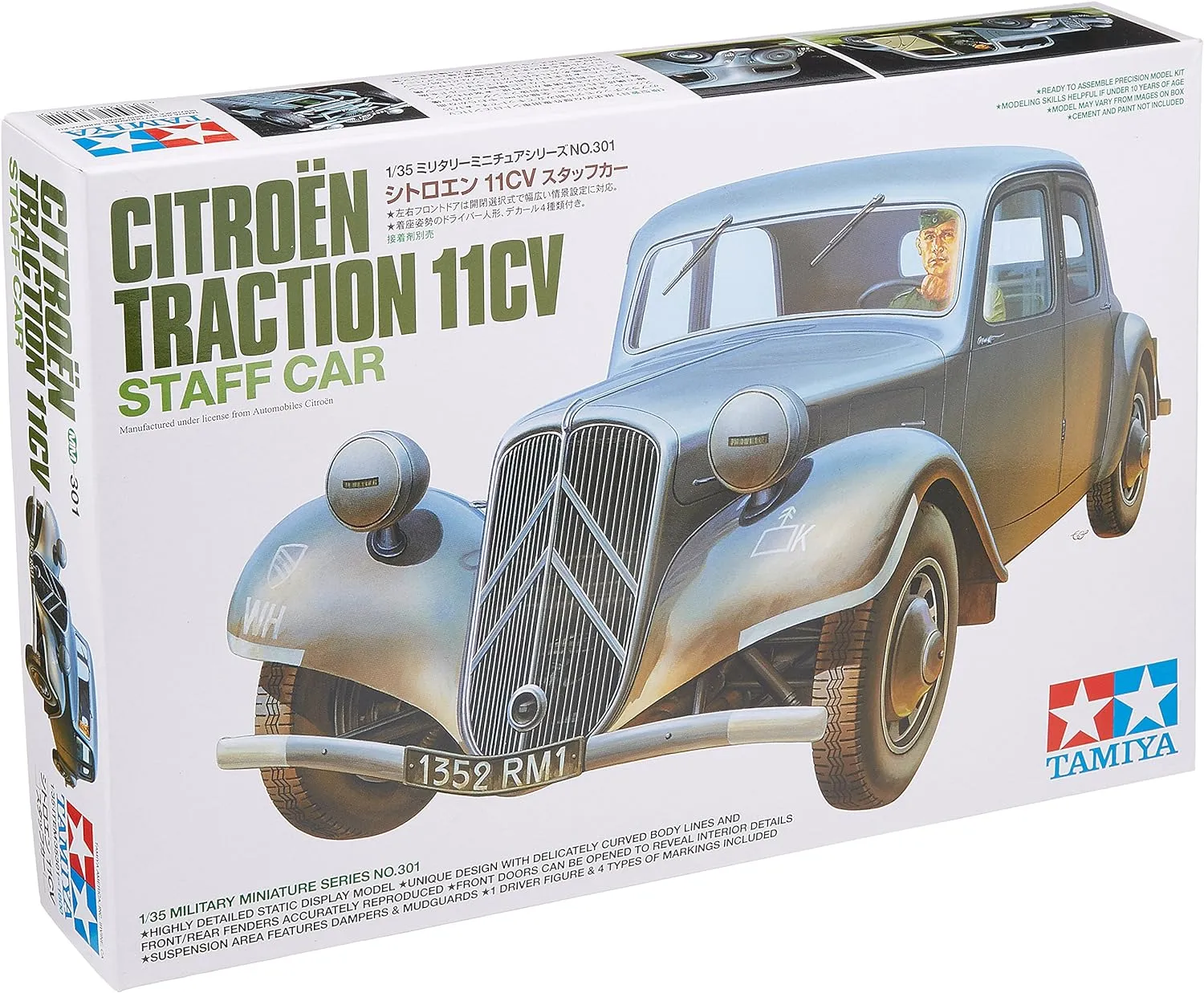 Tamiya Models Citroën Traction 11CV Staff Car