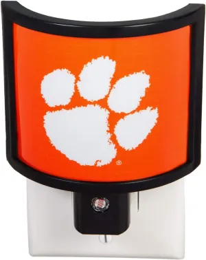 Team Sports America NCAA Clemson University Glowing Auto Sensor Night Light - 4" Long x 4" Wide x 2" High