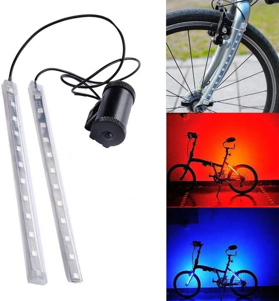 TEAMWILL USB Rechargeable Bright LED Bicycle Bike Frame Light Strip Waterproof Multicolor