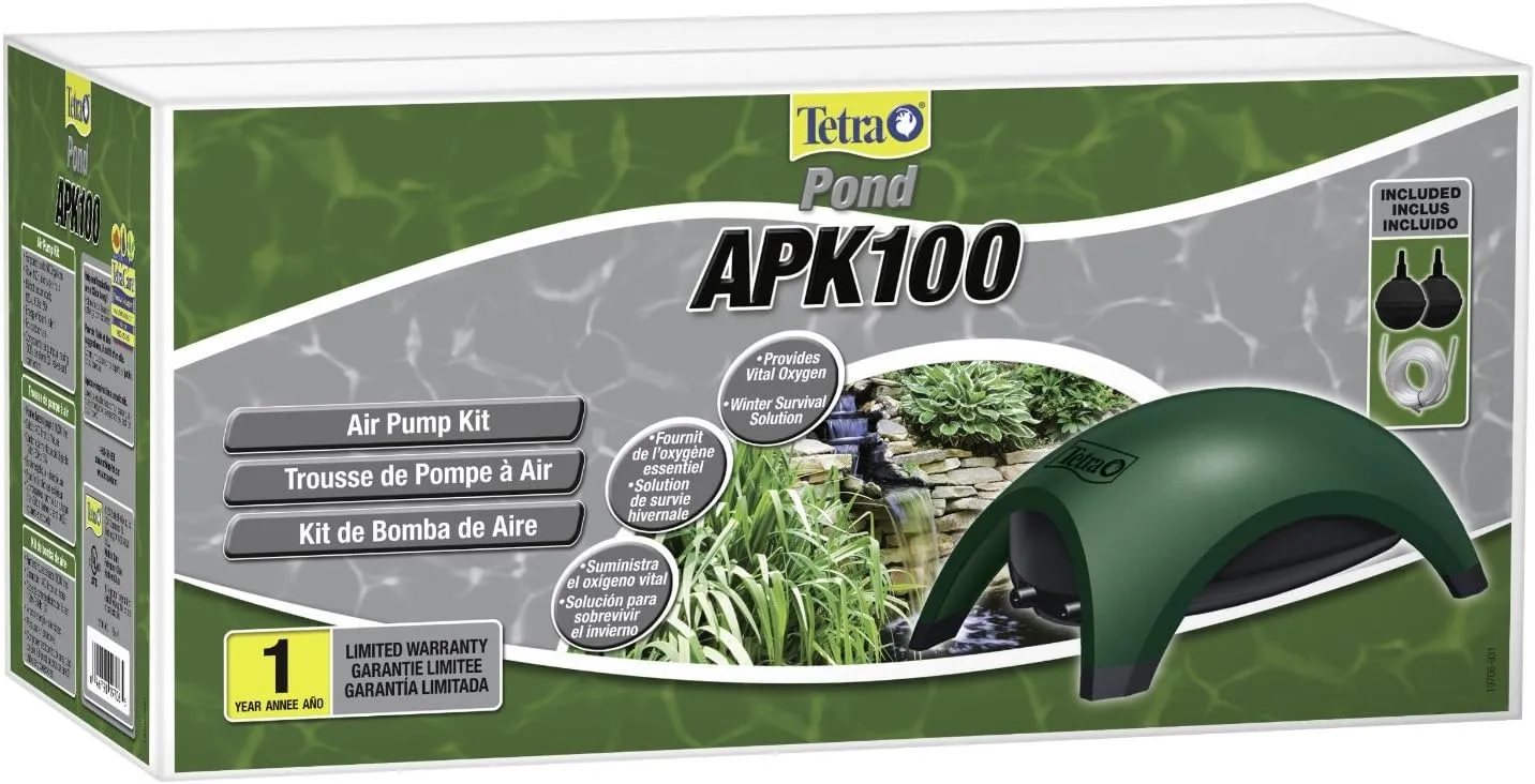 Tetra Pond Air Pump Kit, Provides Vital Oxygen to Pond Water (19706)