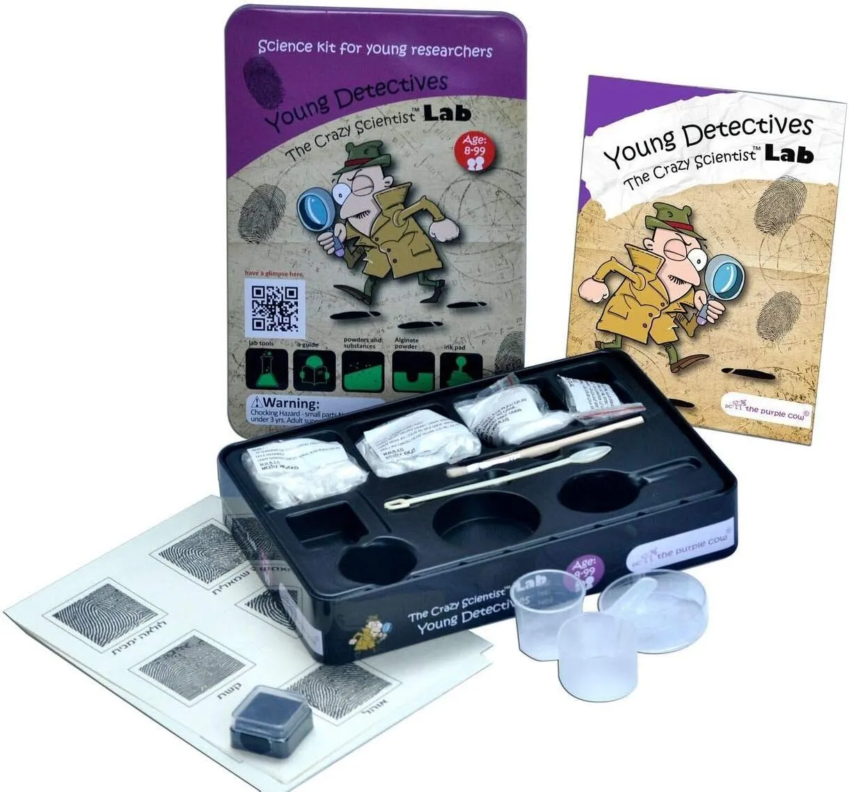 The Purple Cow The Crazy Scientist Lab Young Detectives Science Kit, Model Number: 5522023