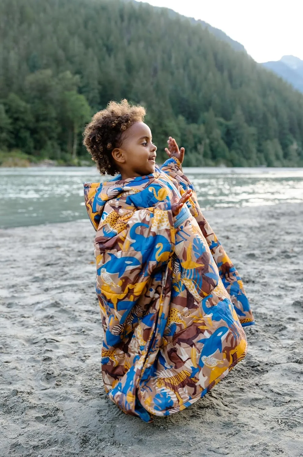 Therm-a-Rest Unisex-Youth Kids Honcho Poncho Wearable Hoodie Blanket