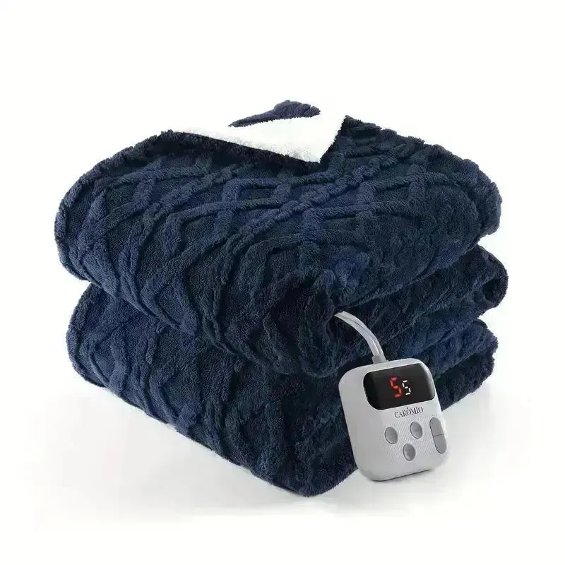 Thick Tufted Sherpa Electric Heated Blanket