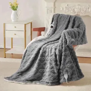 Thick Tufted Sherpa Electric Heated Blanket