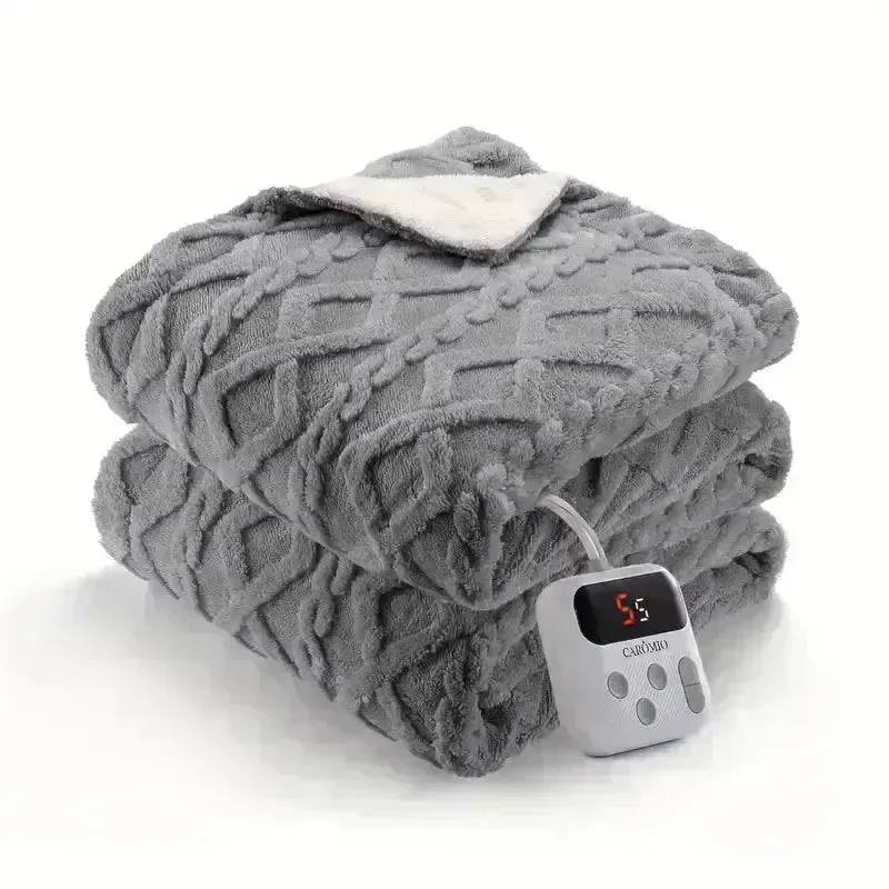 Thick Tufted Sherpa Electric Heated Blanket