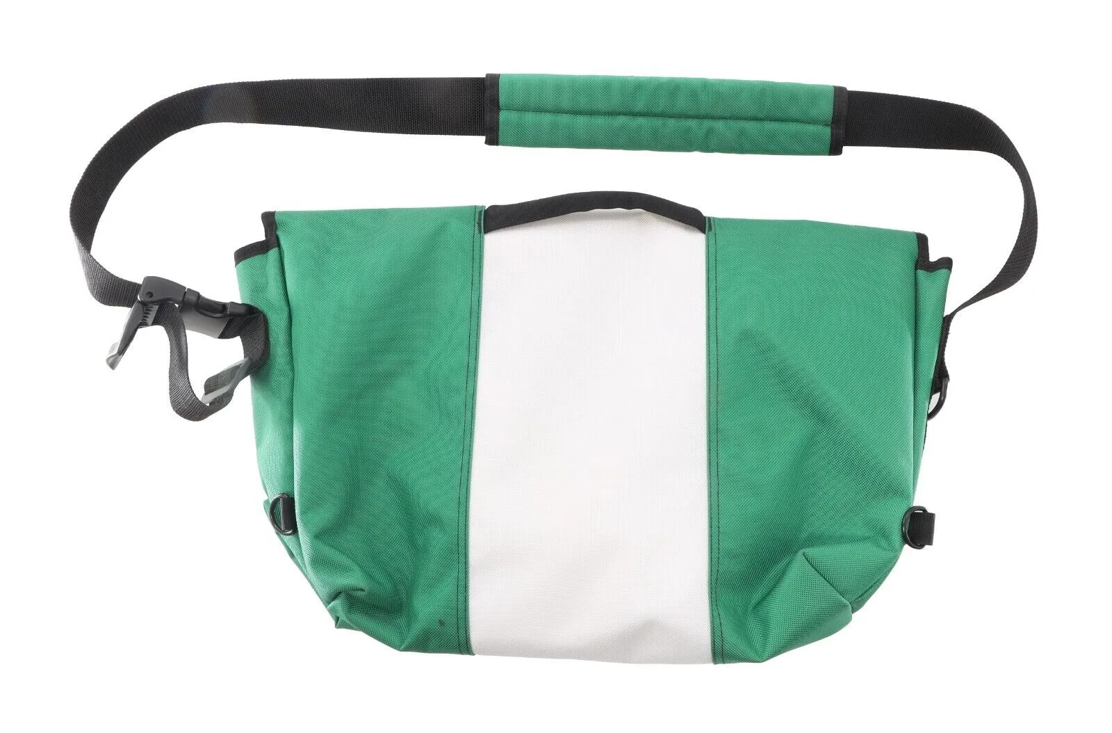 Timbuk2 Classic Messenger Bag GREEN Weather Resistant Flap-Top Commuter Laptop
