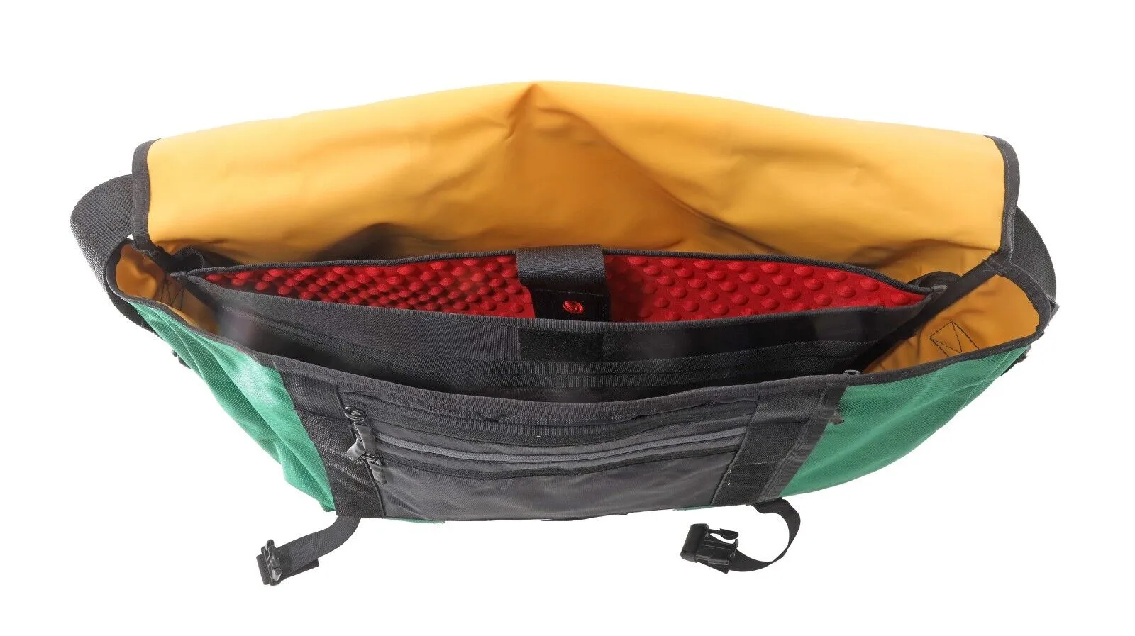 Timbuk2 Classic Messenger Bag GREEN Weather Resistant Flap-Top Commuter Laptop