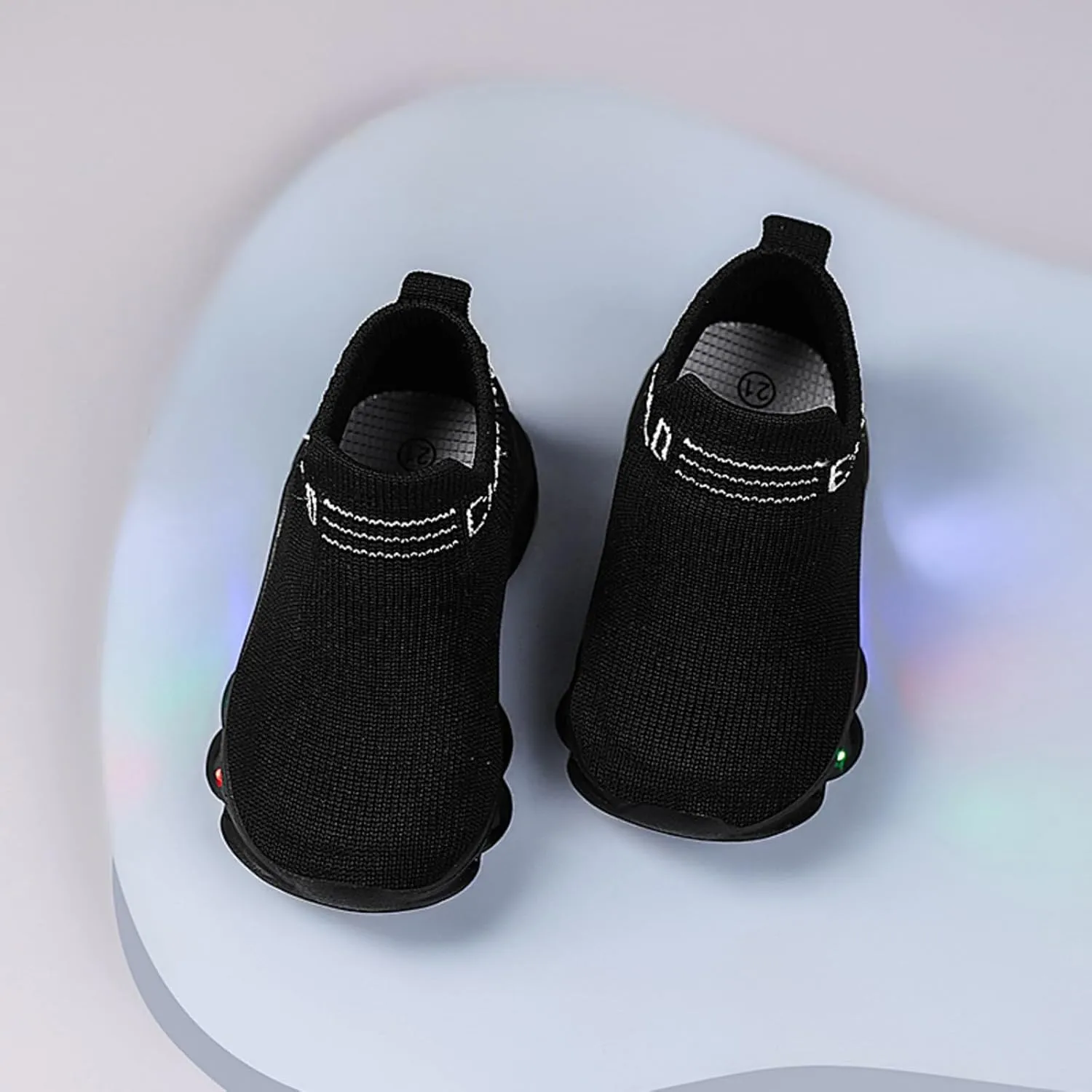 Toddler Light Up Shoes Little Kids Led Sneaker Breathable First Walking Athletic Casual Mesh Boys Girls Shoe