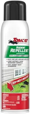 Tomcat Rodent Repellent for Indoor and Outdoor Mouse and Rat Prevention, Continuous Spray, 14 oz.