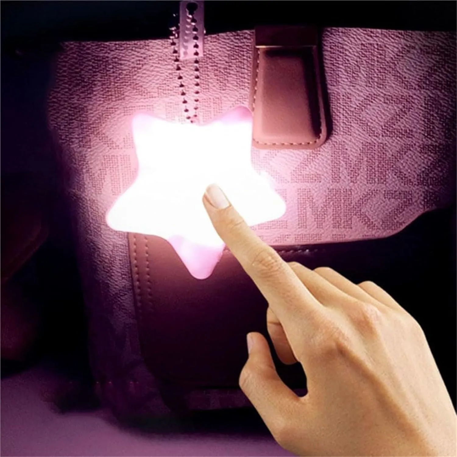 Touch Activated Purse Light, Purse Light Handbag Light, Heart Purse Light, Purse Light with Automatic Sensor, Small Portable Glow Purse Light, Mini Touch Purse LED Lamp (f*2pc)