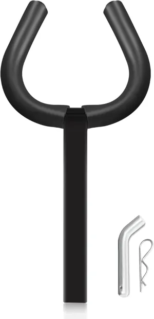 Trailer Hitch Toilet Seat, Portable Hitch Toilet Seat, Fit for 2'' Trailer Hitch Receiver, Convenient for Emergency Use When Camping/Off-Roading/Traveling