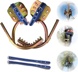 Tree Climbing Gear Kit, Stainless Steel Climbing Tree Spikes, Climbing Trees Tool for Climbing Hunting Observation Picking Fruit,350model