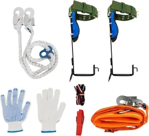 Tree Climbing Spikes Set Upgrade Adjustable Portable Tree Climbing Gears with Safety Belt Climbing Tool for Hunting Observation Fruit Picking
