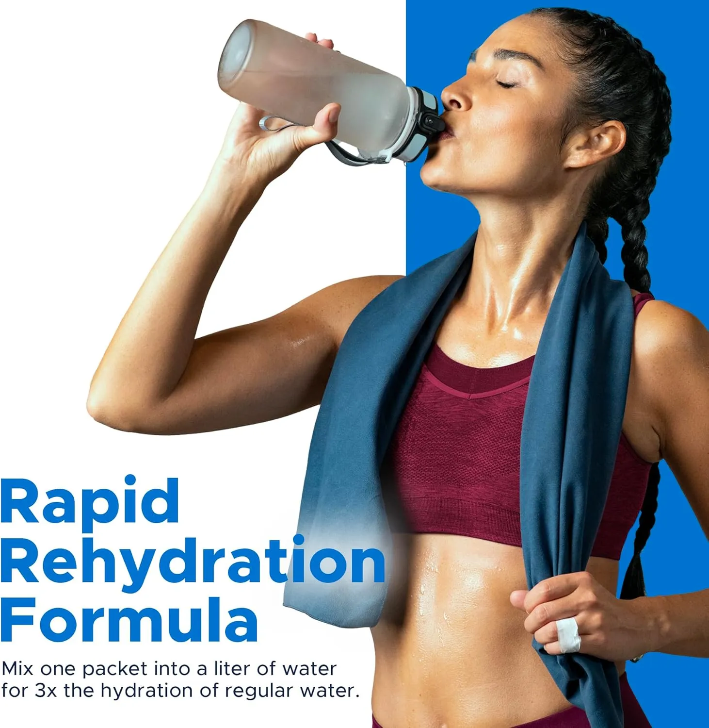 TRIORAL Hydration Electrolytes Powder (100Pack)-Rapid Rehydration Solution,Essential Hydrating Formula,Combat Dehydration from Workouts,Sports & More, First Aid Kit,Travel Must-Haves,Drink Mix Packets