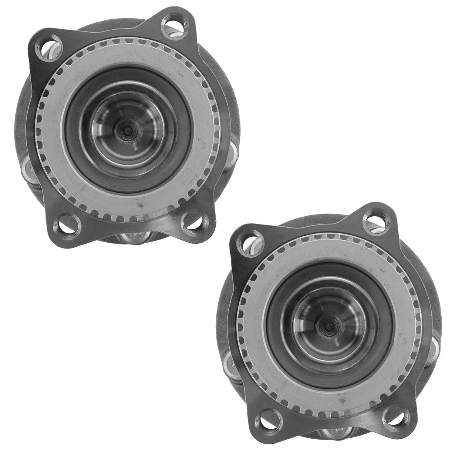 TRQ Rear Wheel Hub Bearings Assembly Set Compatible with 2004-2011 Mitsubishi Endeavor