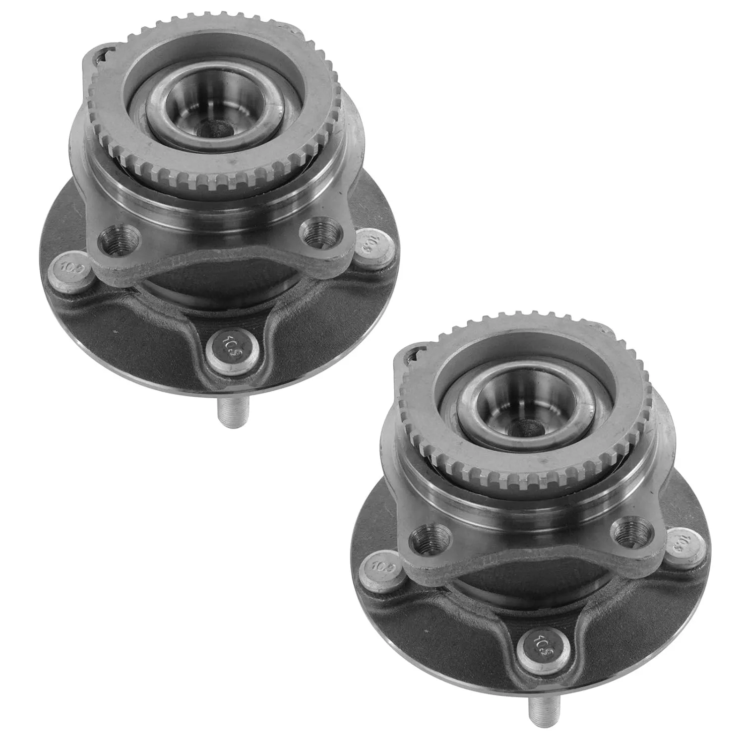 TRQ Rear Wheel Hub Bearings Assembly Set Compatible with 2004-2011 Mitsubishi Endeavor