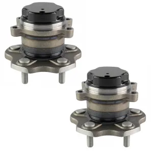 TRQ Rear Wheel Hub Bearings Assembly Set Compatible with 2015-2018 Chevrolet City Express 2013-2019 Nissan NV200