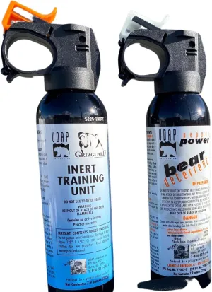 UDAP 12Hpip Premium Bear Spray with Hip Holster And Inert Training Unit (Fog), 7.9 oz/225g