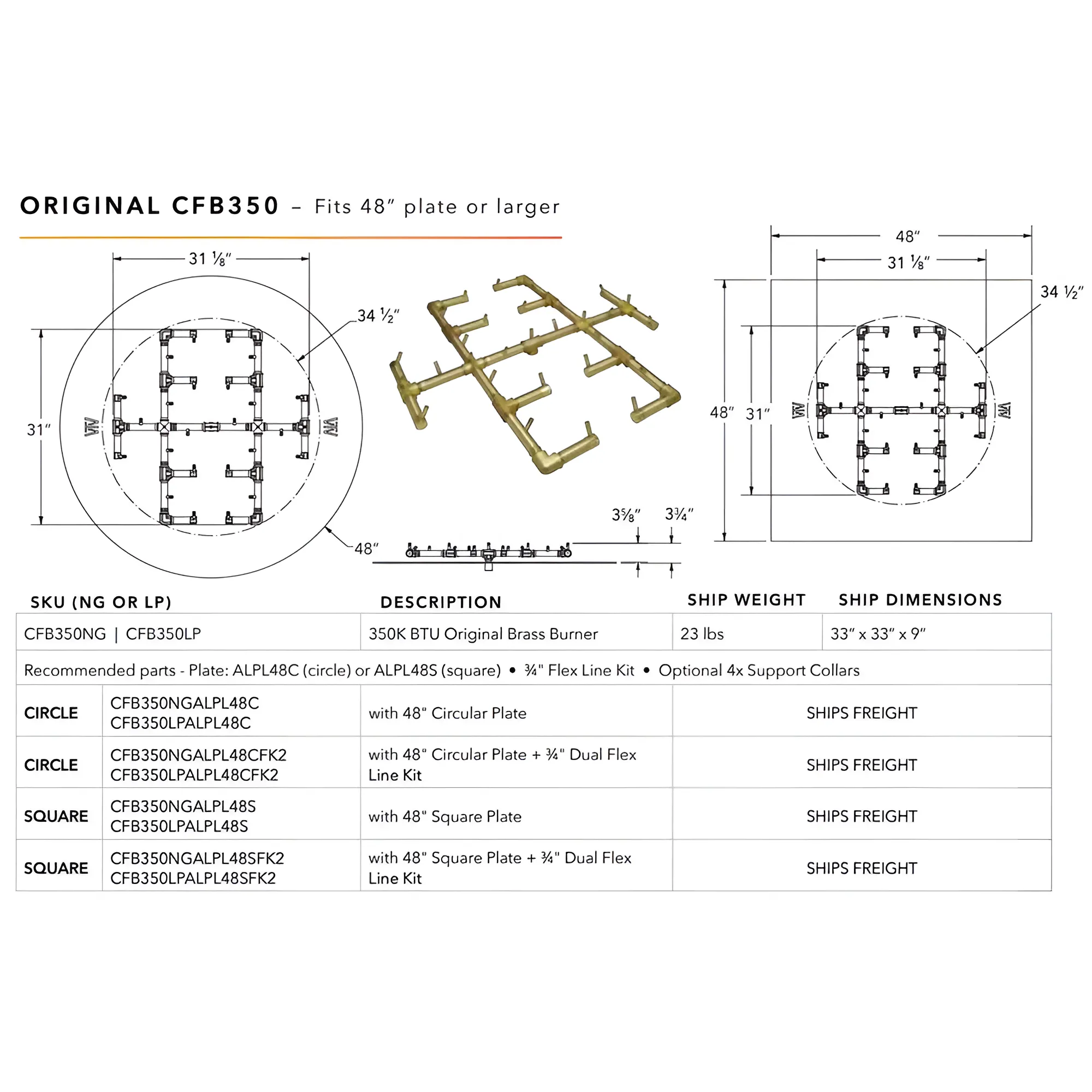 Ultimate Crossfire Bundle: Warming Trends Crossfire CFB Original Brass Burner Bundle