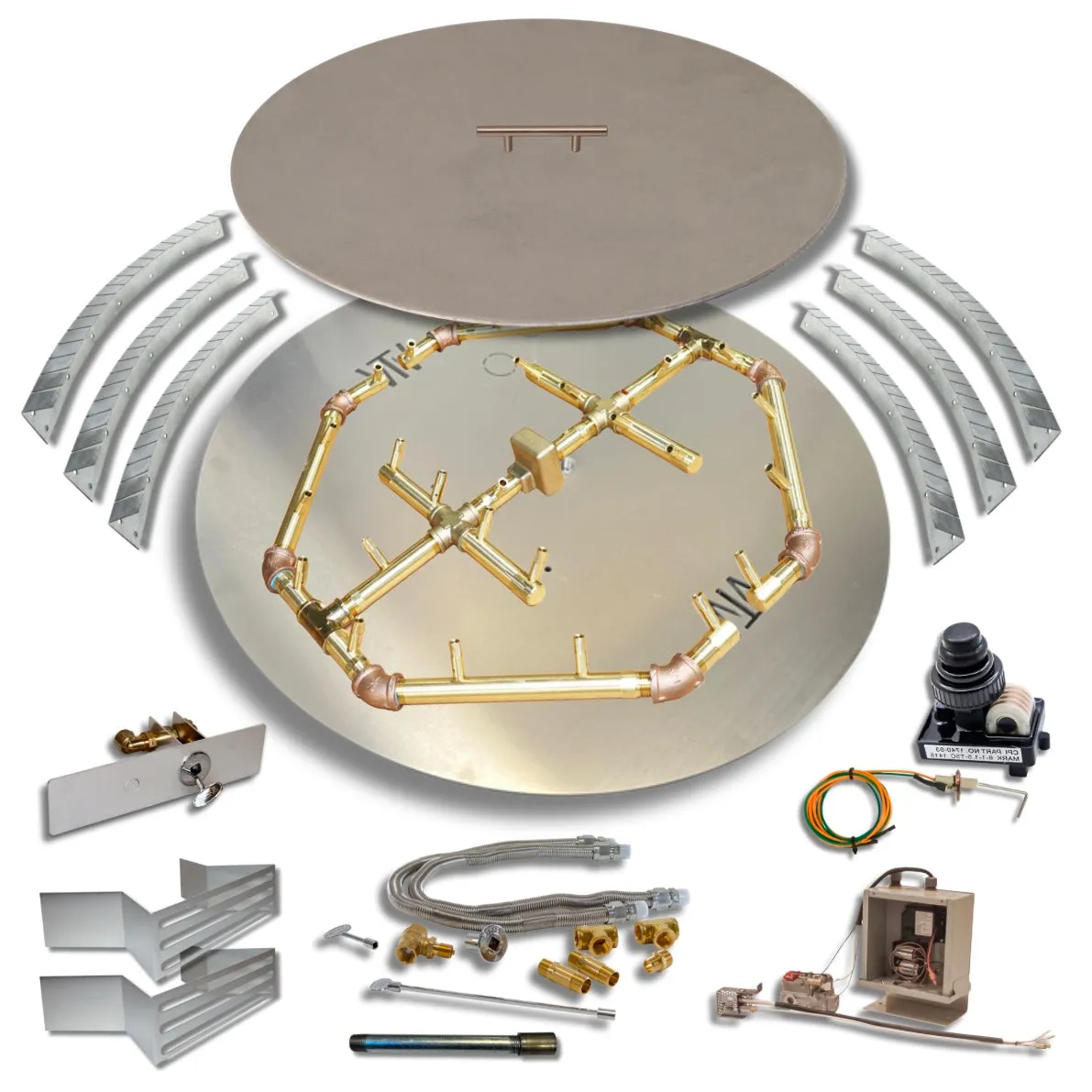 Ultimate Crossfire Bundle: Warming Trends Crossfire CFBO Octagonal Brass Burner Bundle