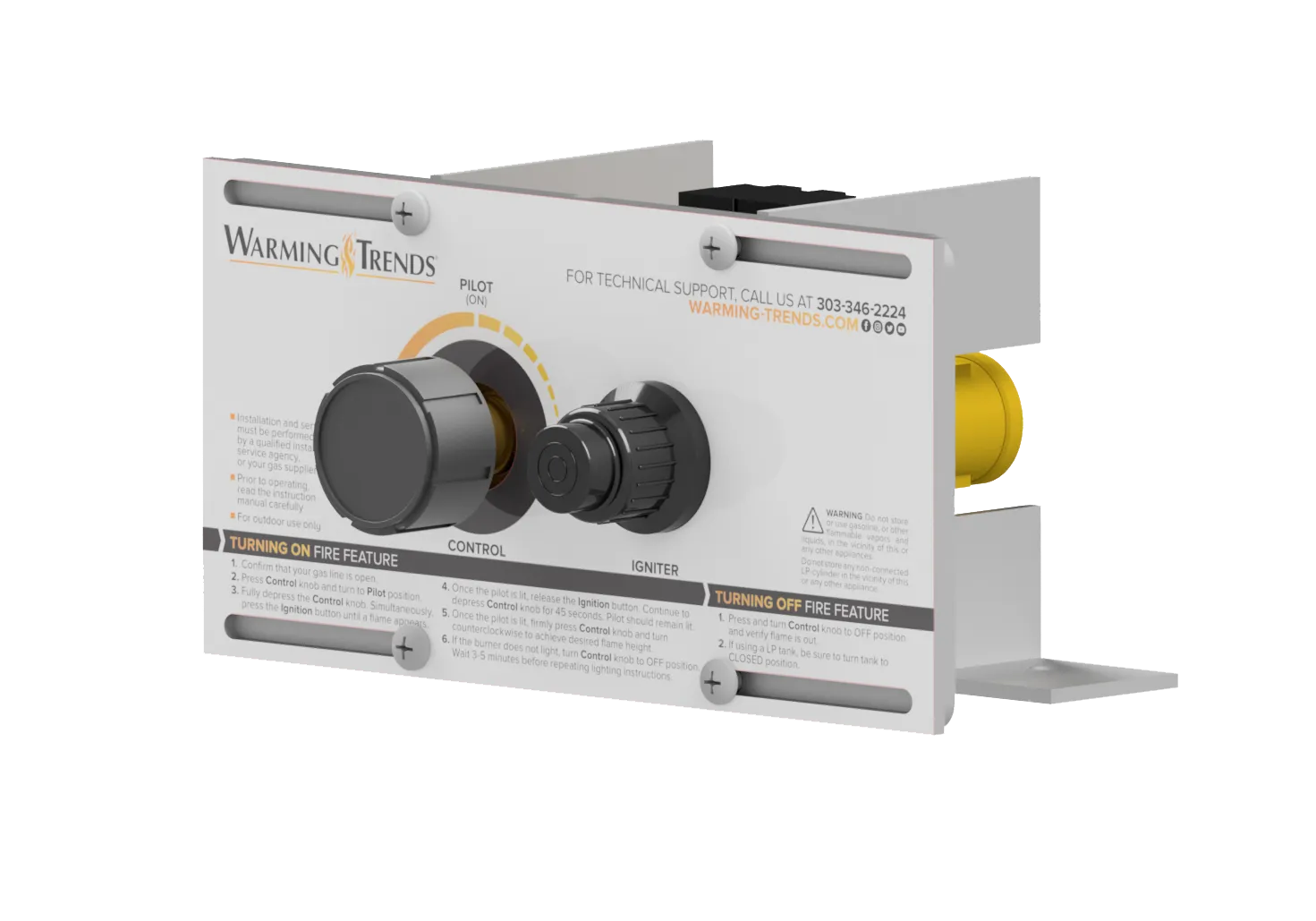 Ultimate Crossfire Bundle: Warming Trends Crossfire CFBST Square Tree-Style Brass Burner Bundle