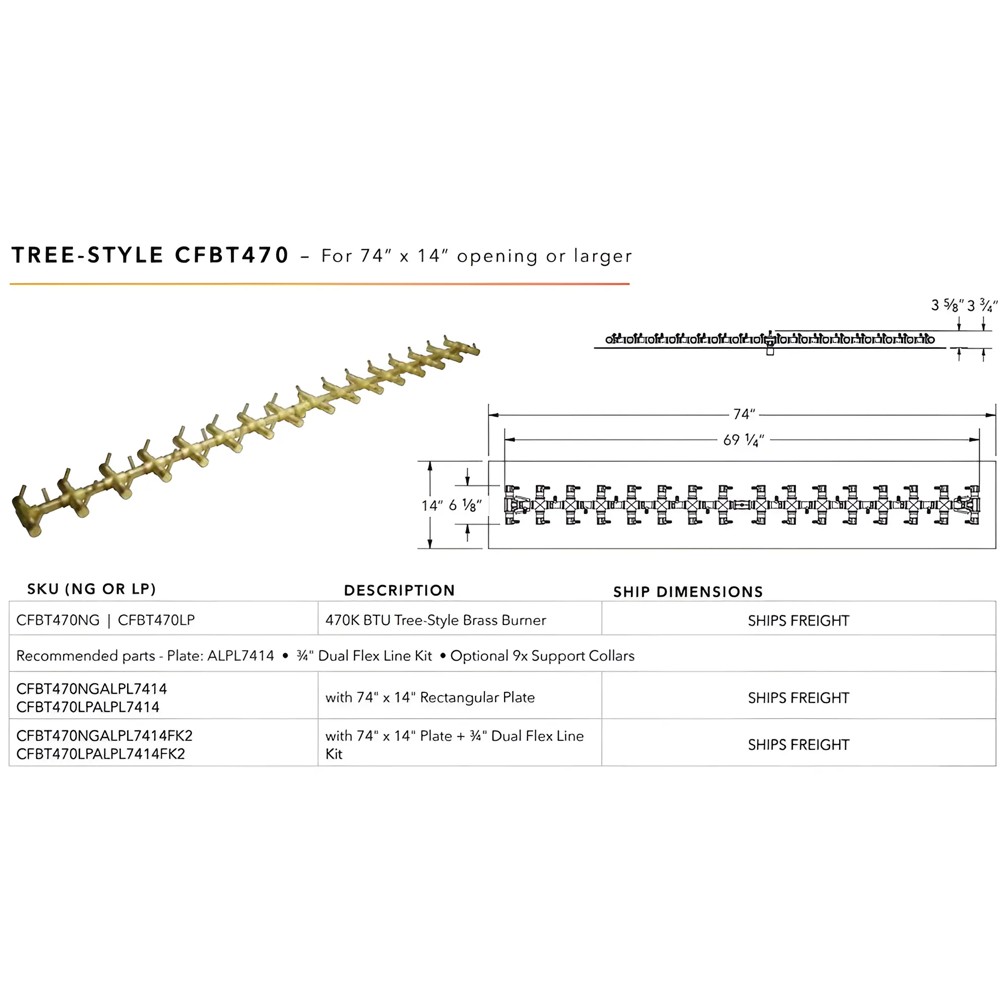 Ultimate Crossfire Bundle: Warming Trends Crossfire CFBT Tree-Style Brass Burner Bundle