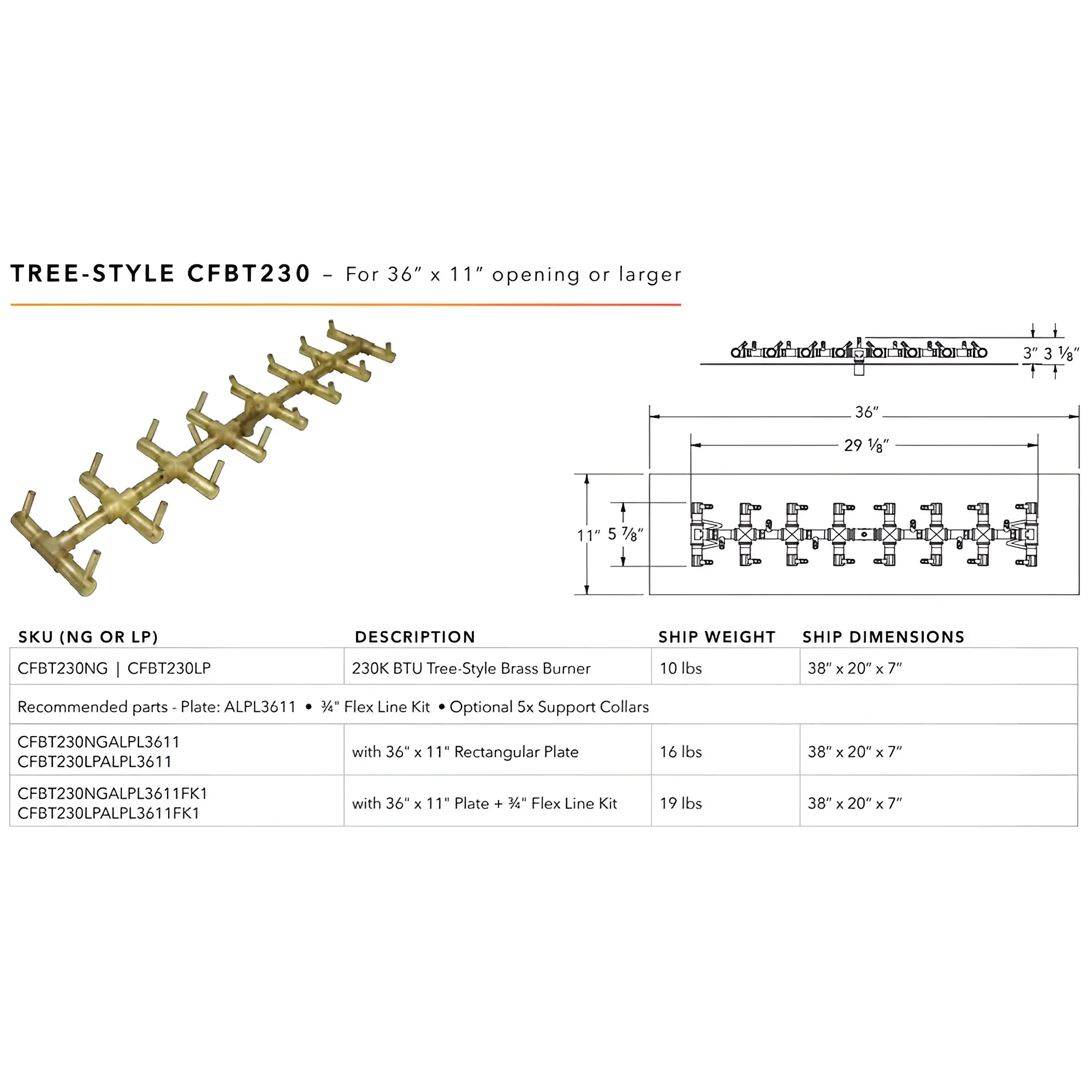 Ultimate Crossfire Bundle: Warming Trends Crossfire CFBT Tree-Style Brass Burner Bundle