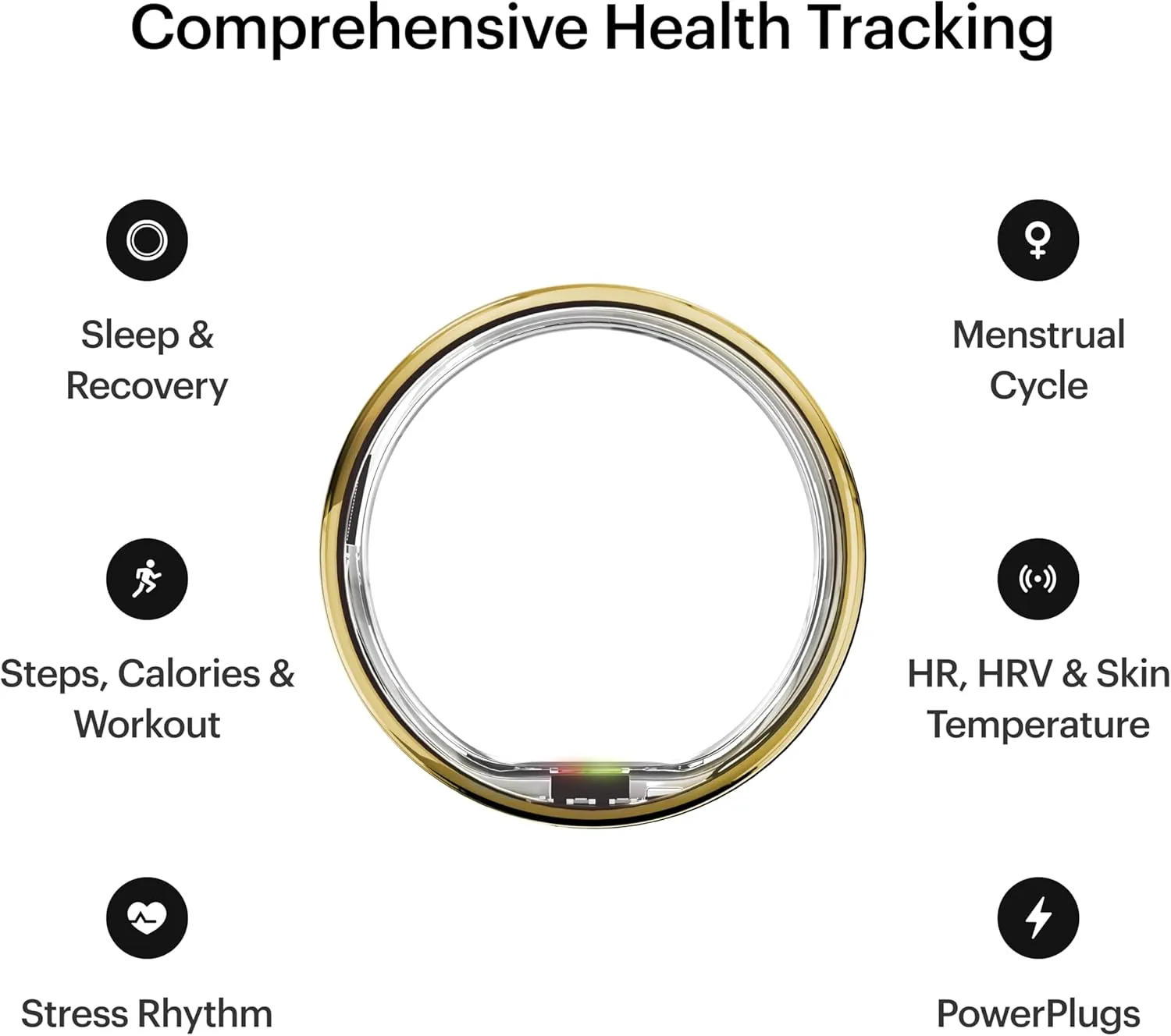 ULTRAHUMAN Ring AIR-Smart Ring Health Tracker, Size First Sizing Kit,Sleep Tracker,Smart Ring for Men/Women,Fitness Tracker (Made in India, Bionic Gold, 9)