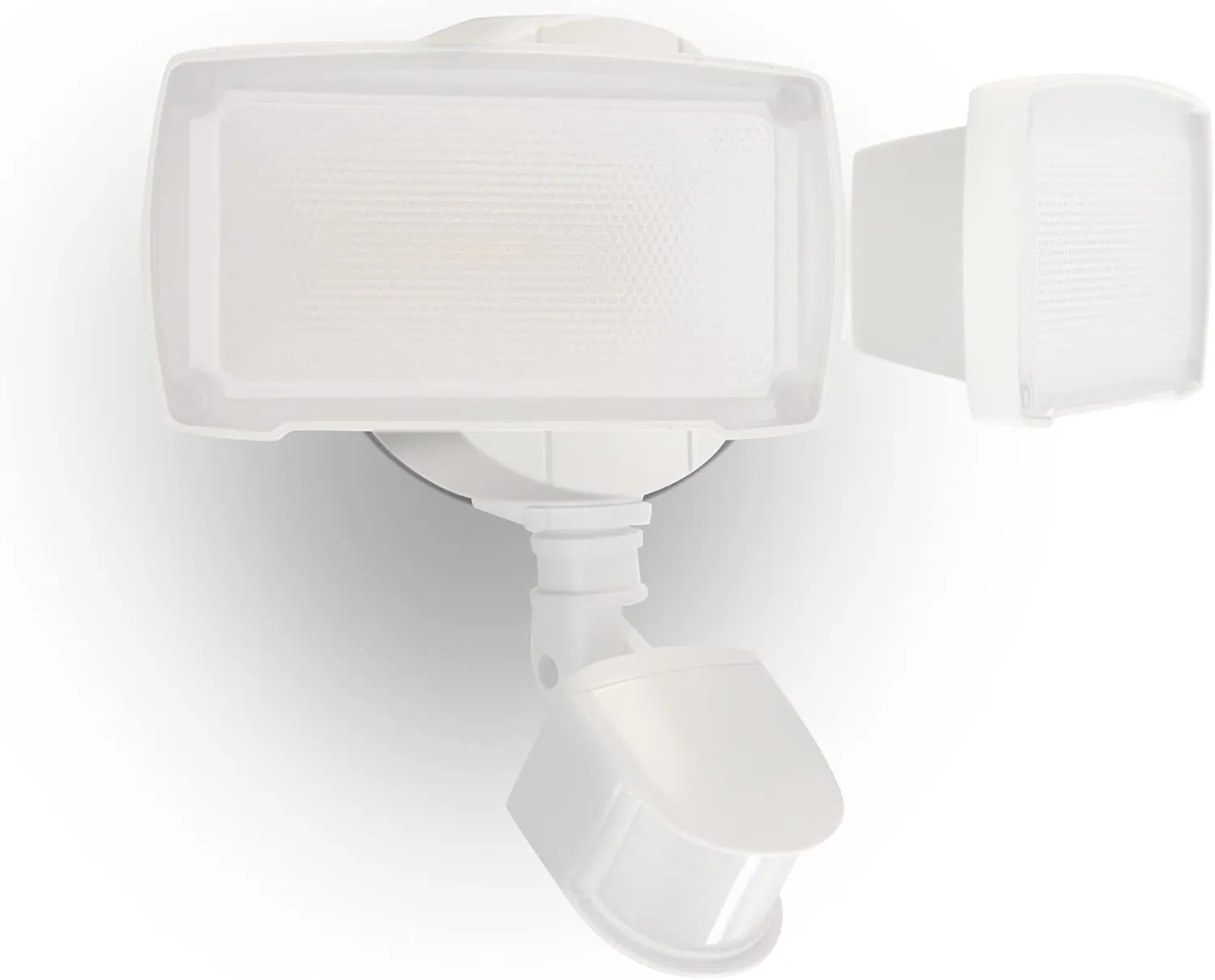 UME 19W LED Security Lights Motion Sensor Light Outdoor, 2000LM Motion Flood Light, 5000K, IP65 Waterproof, 2 Adjustable Head Motion Detector Security Light for Exterior,Outside,Garage,Yard(White)