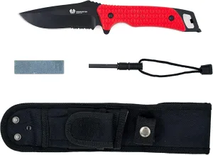 Uncharted Supply Empire Knife – 5” Long Emergency Survival Kit Necessity with Protective Case and Sharpening Stone – Perfect for Hunting, Camping, Fishing, EDC