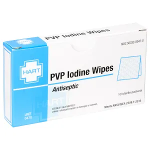 Unitized Kit Refill Pvp Iodine Antiseptic Wipes 10/box