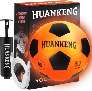 Upgrade Rechargeable Glow in The Dark Ball Toys Birthday Gifts for 6 7 8 9 10 11 12 13 14 15 Year Old Boys, Sports and Outdoors Light Up Ball Games for Teen, Kids Boys Toy Stuff Ages 6-15