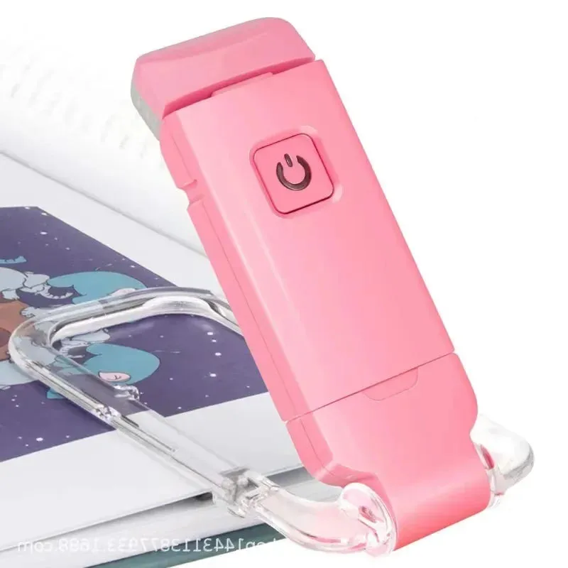 USB Rechargeable LED Book Light - Portable Clip-On Night Lamp for Eye Protection and Reading
