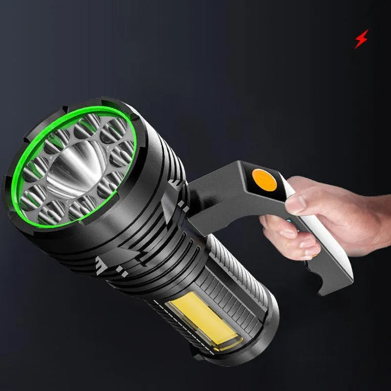 USB Rechargeable LED Flashlight Hand Torch Flash Light