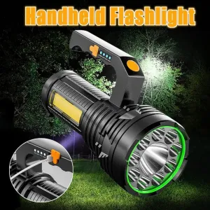 USB Rechargeable LED Flashlight Hand Torch Flash Light