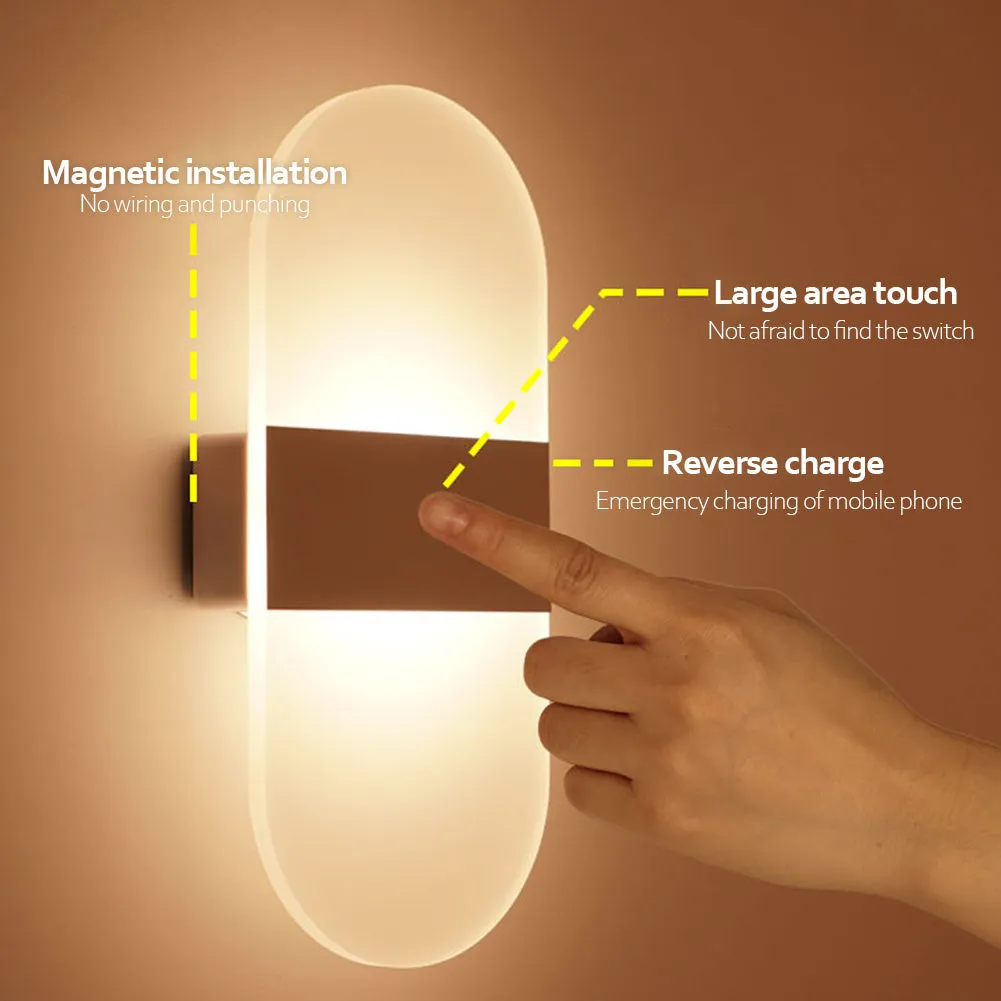 USB Rechargeable Wall Light