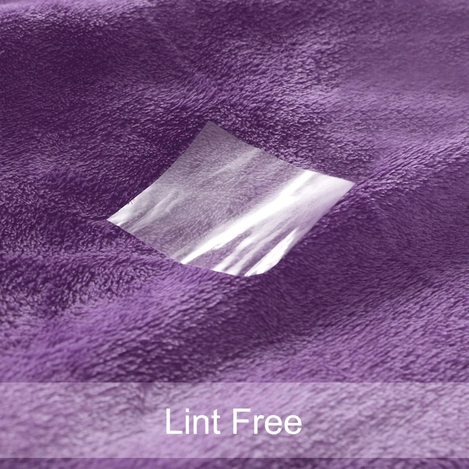 uxcell Flannel Fleece Blanket Twin Size - Soft Lightweight Plush Microfiber Bed Blanket for Sofa or Couch, Machine Washable Blankets Fleeces, Dark Purple 60x78 Inch