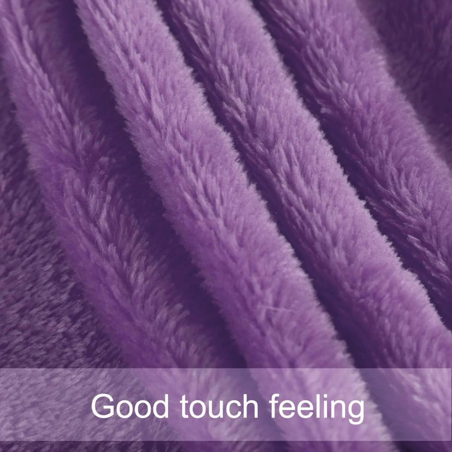 uxcell Flannel Fleece Blanket Twin Size - Soft Lightweight Plush Microfiber Bed Blanket for Sofa or Couch, Machine Washable Blankets Fleeces, Dark Purple 60x78 Inch