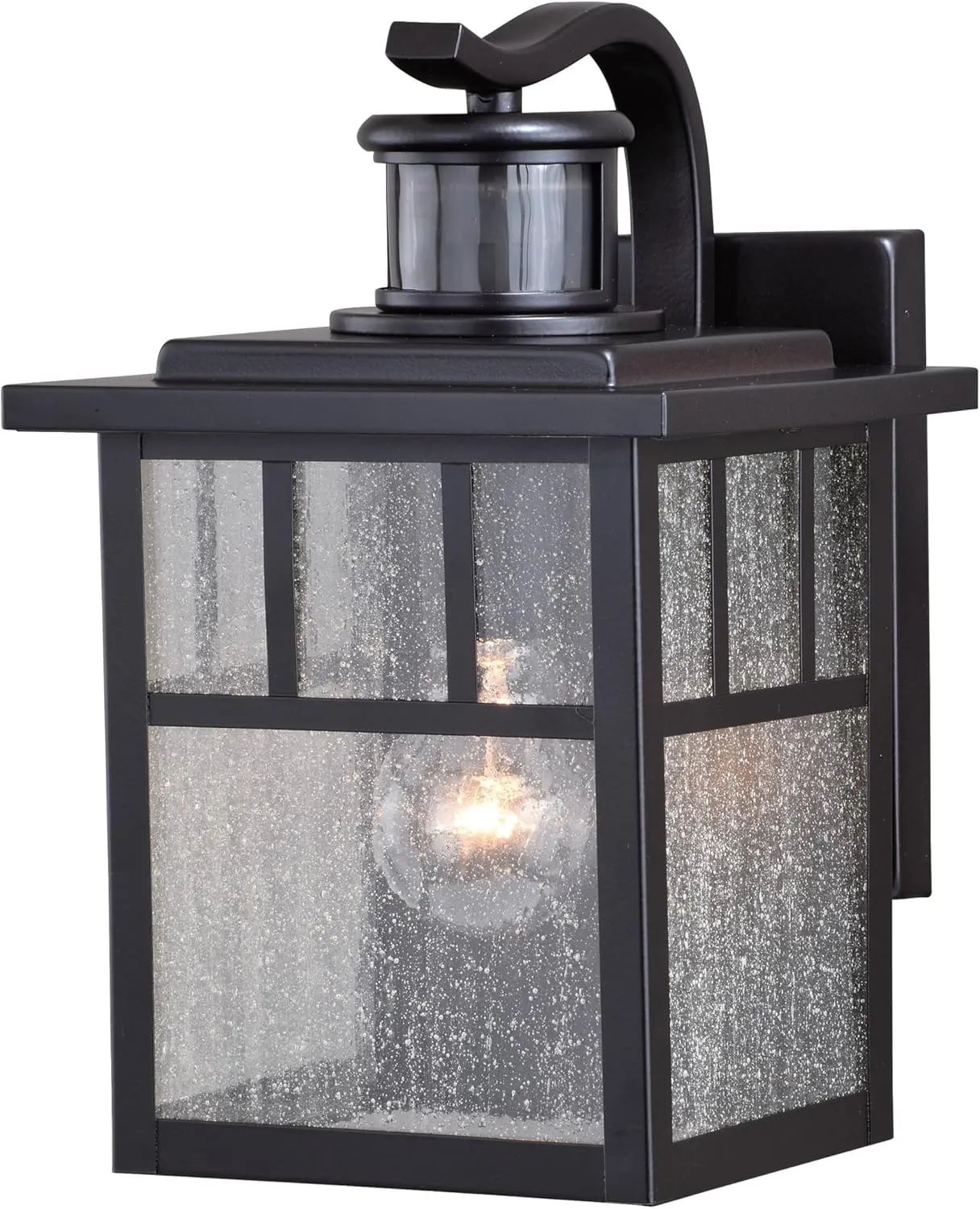 VAXCEL Mission Bronze Motion Sensor Dusk to Dawn Outdoor Mission Wall Light