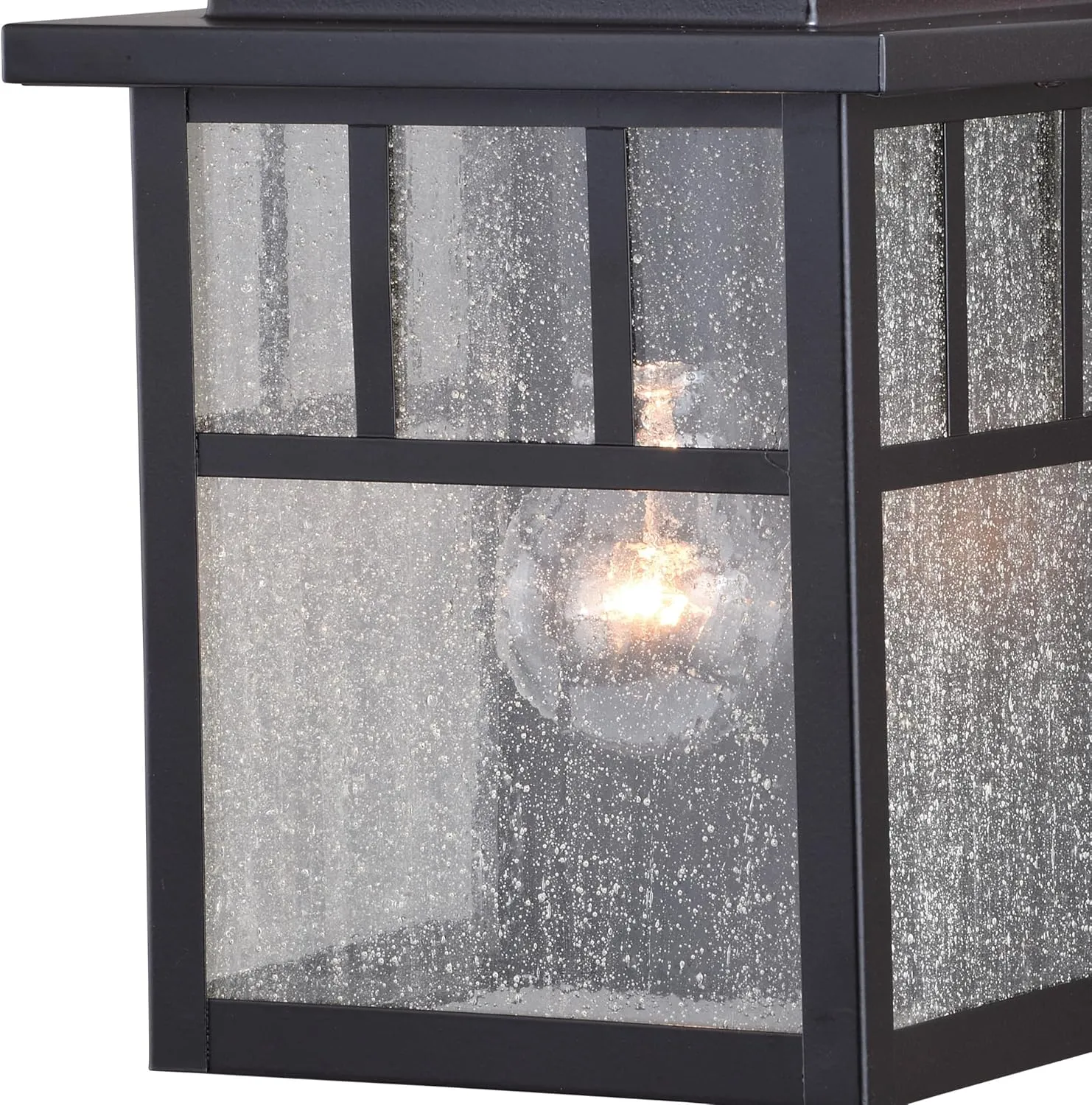 VAXCEL Mission Bronze Motion Sensor Dusk to Dawn Outdoor Mission Wall Light