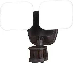 VAXCEL Theta 2 Light LED Outdoor Motion Sensor Adjustable Security Flood Light Bronze